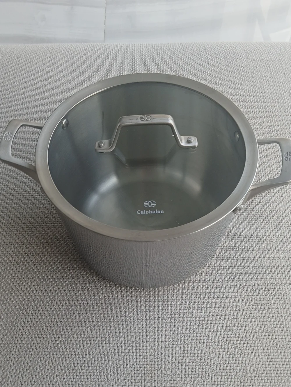 Calphalon Stainless Steel Stockpot with Glass Lid - Silver